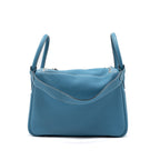 Hermes Lindy 30 Clemence Blue Jeans SHW