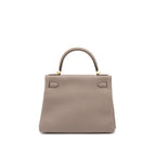 HERMES KELLY 28 TOGO M8 GRIS ASPHALTE GHW