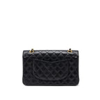CHANEL MEDIUM CLASSIC DOUBLE FLAP BAG CAVIAR BLACK GHW