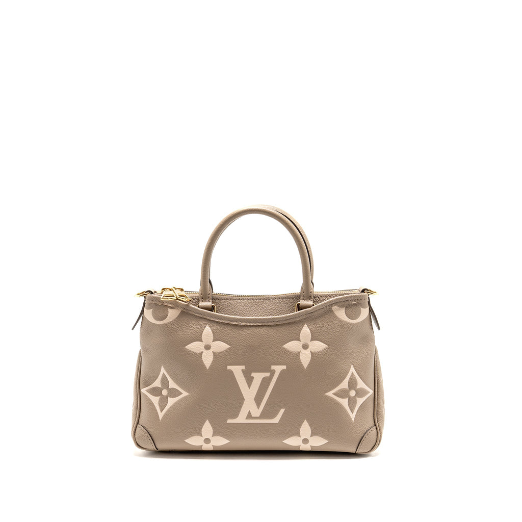 Louis Vuitton Trianon PM Monogram Empreinte Leather Tourterelle/Creme GHW