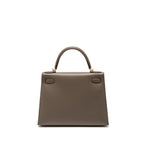 Hermes Kelly 28 Epsom Gris Etain GHW
