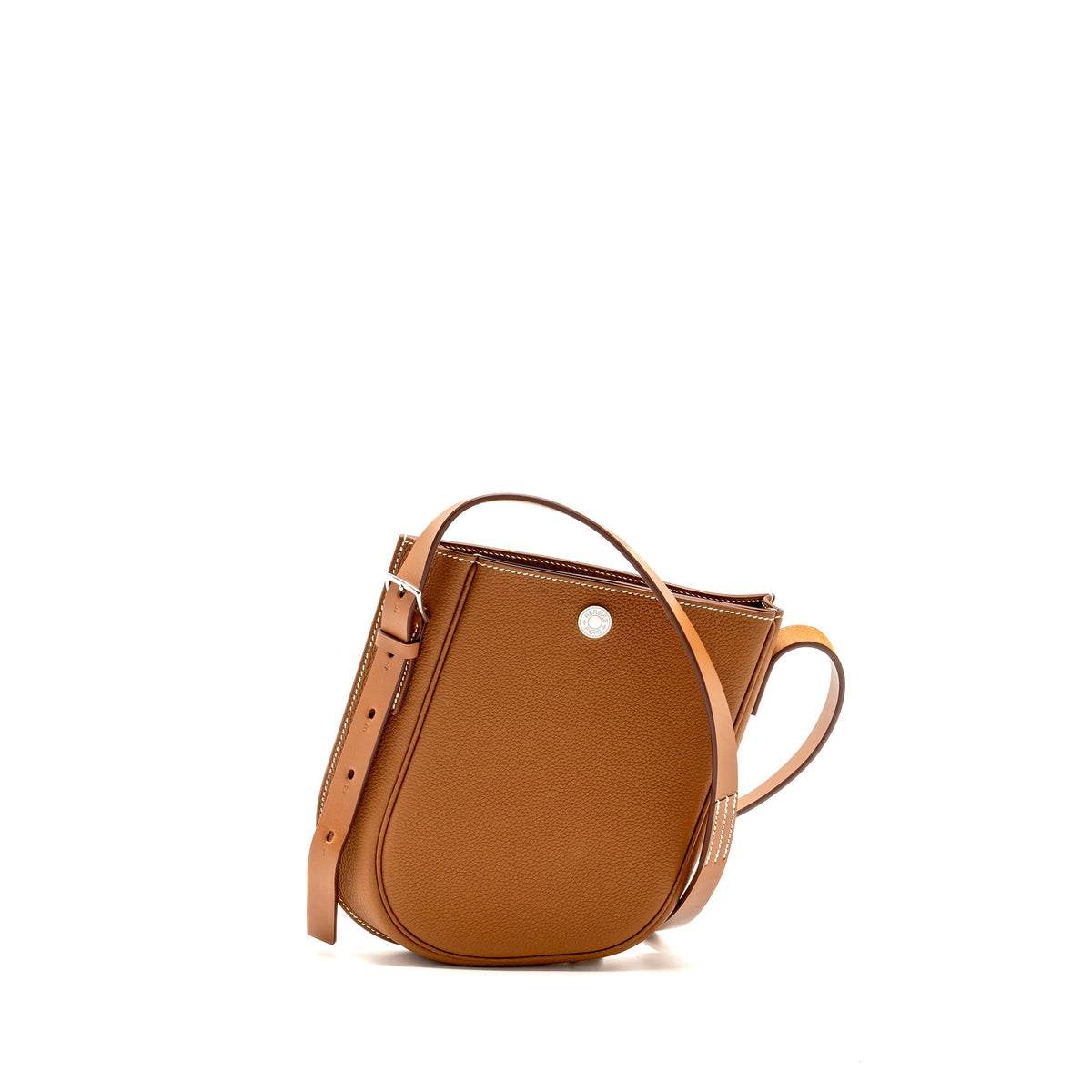 Hermes Perspective Cavaliere 21 Bag Togo/Vache Hunter Gold/Fauve SHW