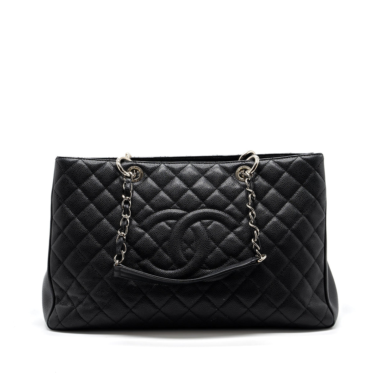 CHANEL GRAND SHOPPING TOTE XL CAVIAR BLACK SHW