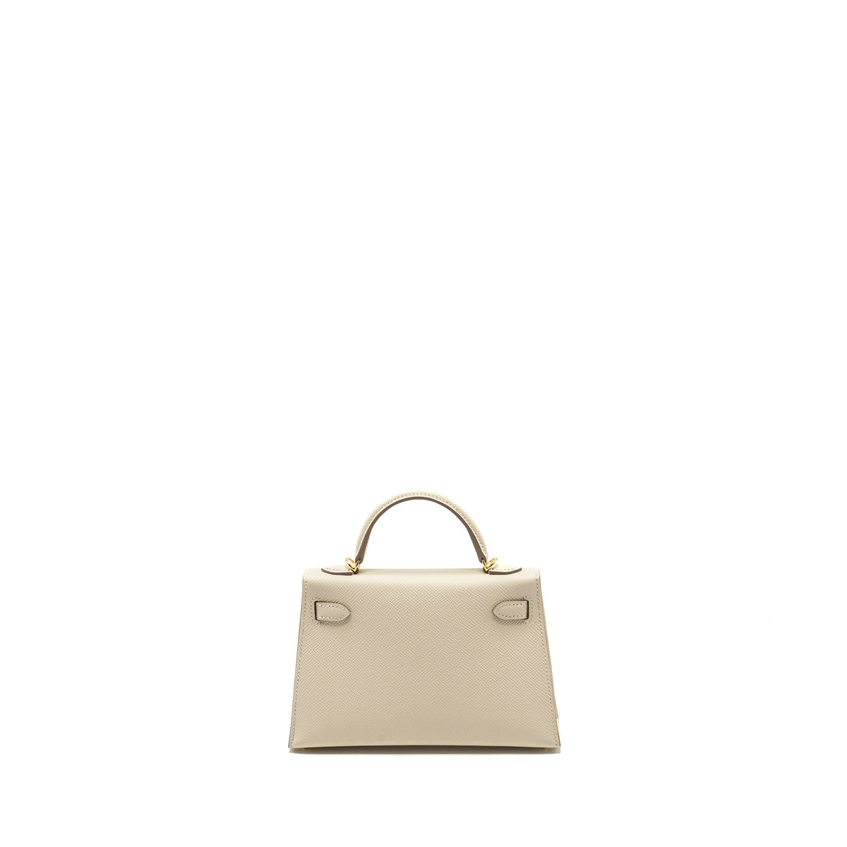 Hermes Mini Kelly II epsom craie GHW
