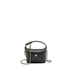 CHANEL 25C QUILTED HOBO BAG CAVIAR BLACK GHW (MICROCHIP)