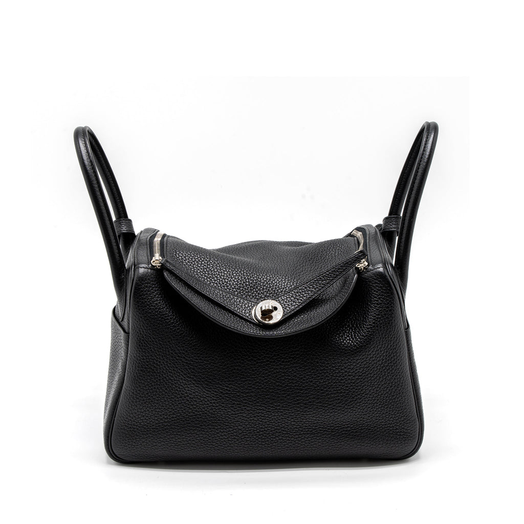 Hermes Lindy 30 Clemence Black SHW