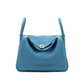 Hermes Lindy 30 Clemence Blue Jeans SHW