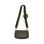 LOUIS VUITTON MULTI POCHETTE ACCESSORIES MONOGRAM CANVAS KHAKI STRAP GHW