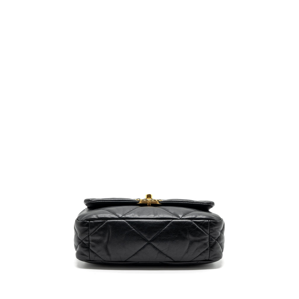 CHANEL SMALL 19 BAG GOATSKIN BLACK MULTICOLOUR HARDWARE