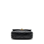 CHANEL SMALL 19 BAG GOATSKIN BLACK MULTICOLOUR HARDWARE
