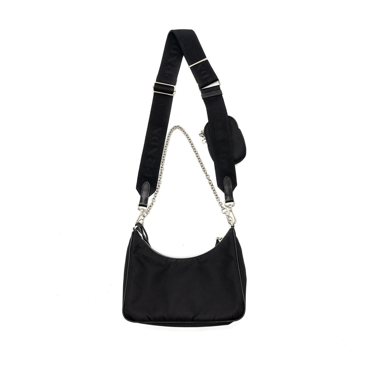 PRADA RE-EDITION 2005 RE-NYLON BAG BLACK SHW