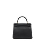 Hermes Kelly 28 Togo Black GHW