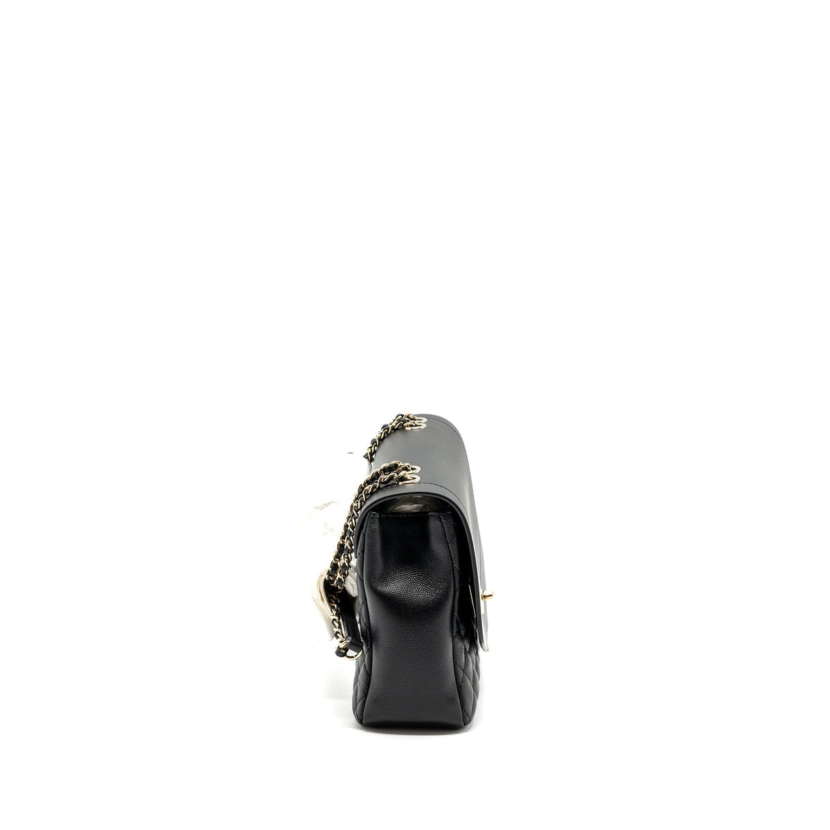 CHANEL ENVELOP FLAP BAG CAVIAR BLACK LGHW