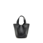 Hermes Picotin 18 Lock Bag Clemence Black GHW