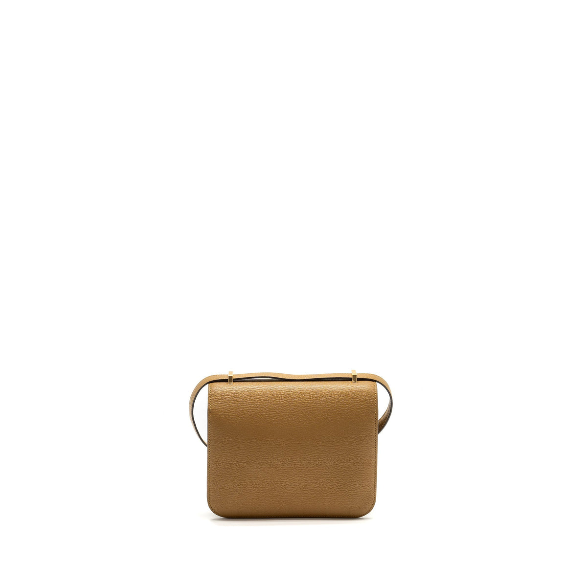 Hermes Mini Constance Chèvre Mysore Kraft GHW