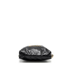 CHANEL 22 BACKPACK SHINY CALFSKIN  BLACK GHW (MICROCHIP)