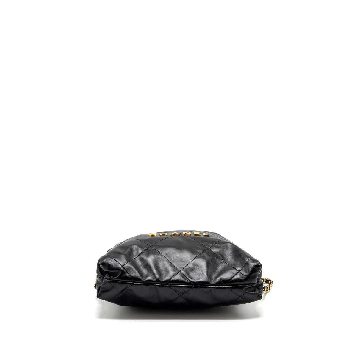 CHANEL 22 BACKPACK SHINY CALFSKIN  BLACK GHW (MICROCHIP)