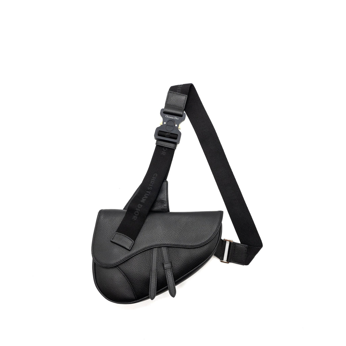 DIOR HOMME SADDLE BAG CALFSKIN BLACK SHW