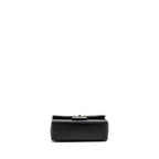 CHANEL MINI RECTANGULAR FLAP BAG LAMBSKIN BLACK SHW (MICROCHIP)