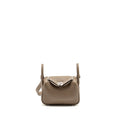 Hermes mini lindy clemence etoupe shw
