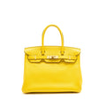 Hermes Birkin 30 Taurillon Novillo Jaune De Naples GHW