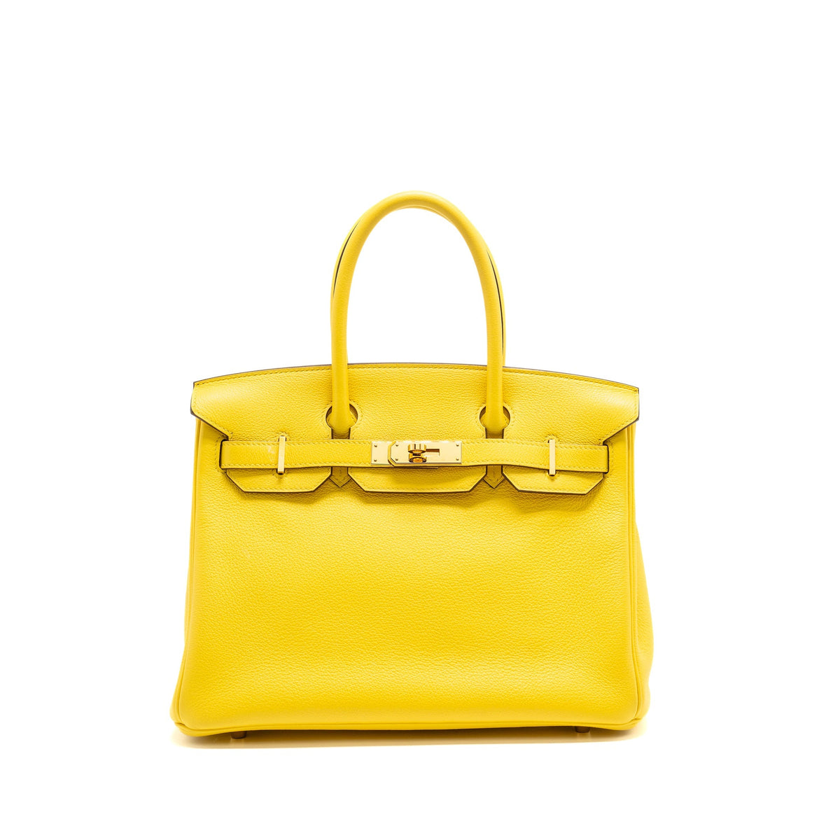 Hermes Birkin 30 Taurillon Novillo Jaune De Naples GHW