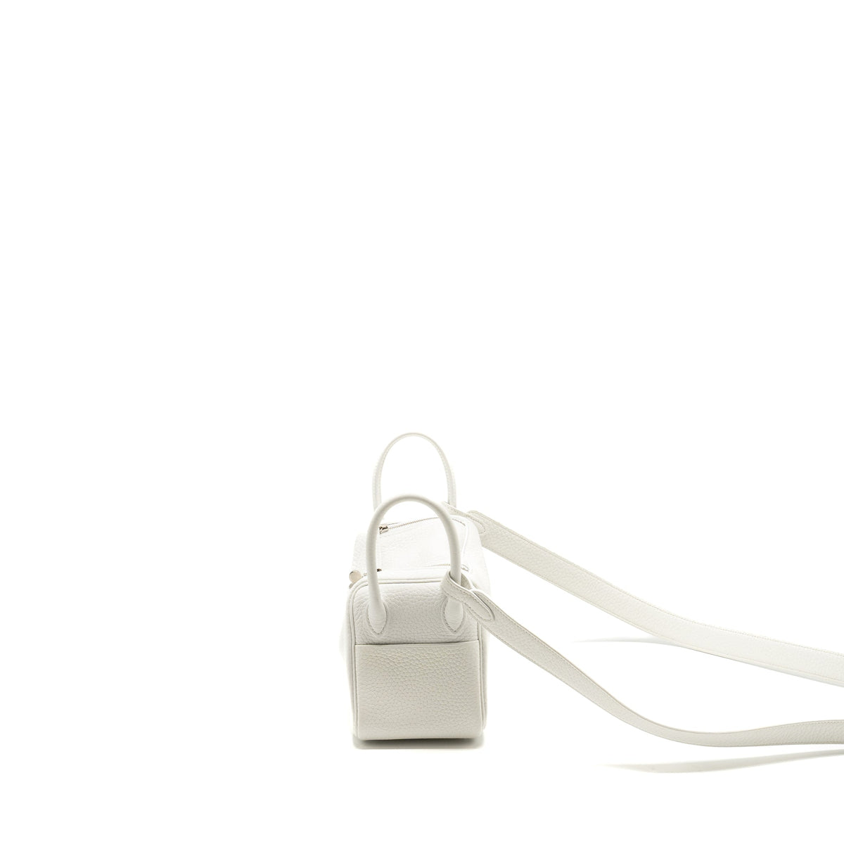 HERMES MINI LINDY CLEMENCE NEW WHITE SHW