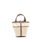HERMES CARGO PICOTIN 18 LOCK BAG CANVAS/SWIFT ECRU/ETOUPE GHW