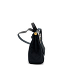 HERMES HERBAG 31 ZIP BAG CANVAS/ HUNTER BLACK GHW