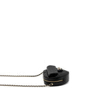 CHANEL 22S HEART BAG LAMBSKIN BLACK LGHW (MICROCHIP)