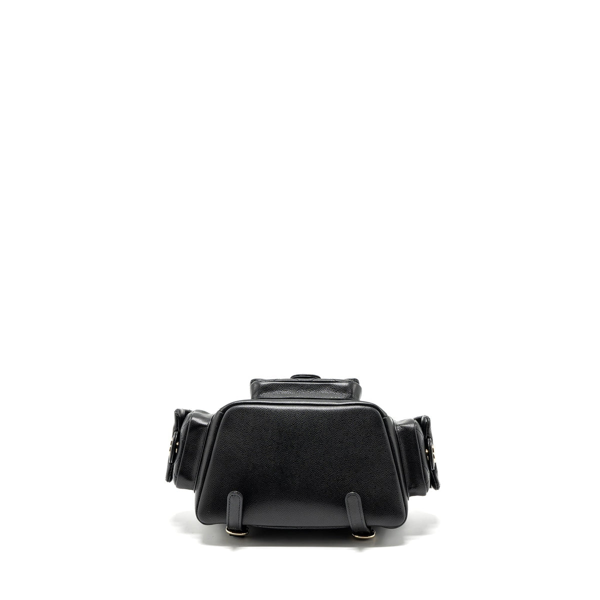 CHANEL 23K TRIPLE POCKET BACKPACK CAVIAR BLACK LGHW (MICROCHIP)