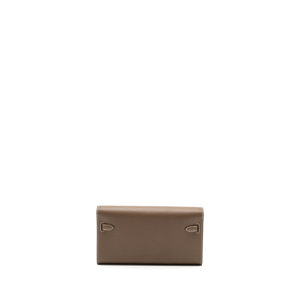 HERMES KELLY TO GO EVERCOLOR ETOUPE GHW