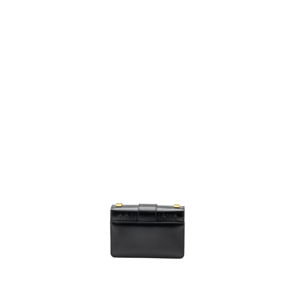 DIOR MICRO 30 MONTAIGNE BAG CALFSKIN BLACK GHW