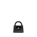 CHANEL MINI KELLY SHOPPING TOTE BAG CALFSKIN BLACK GHW (MICROCHIP)