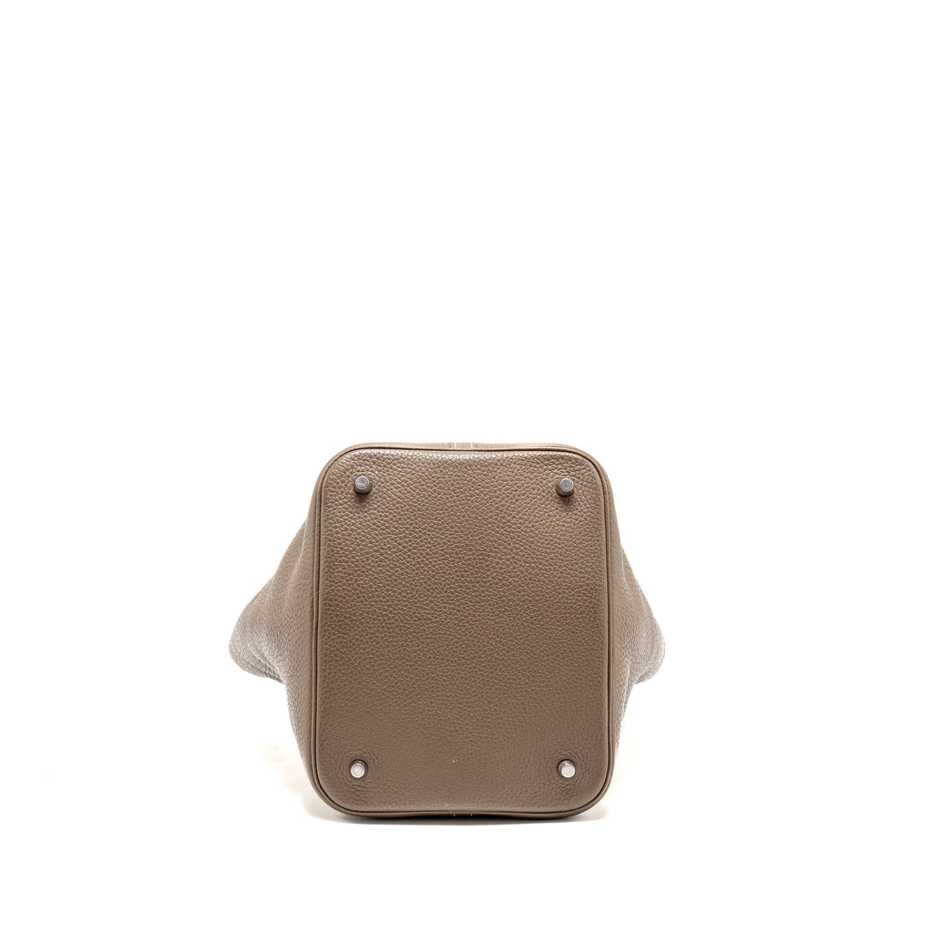 Hermes Picotin 22 Lock Bag Clemence Etoupe SHW