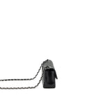 CHANEL MINI RECTANGULAR FLAP BAG LAMBSKIN BLACK SHW (MICROCHIP)