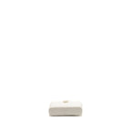 CHANEL 23K CAMELLIA TOP HANDLE LONG VANITY CASE WITH CHAIN CALFSKIN WHITE LGHW (MICROCHIP)