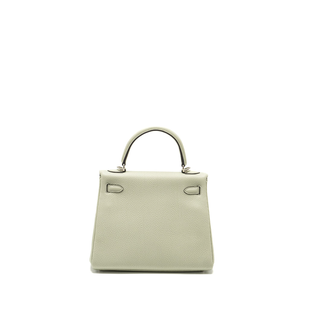 Hermes Kelly 25 Togo Gris Neve SHW