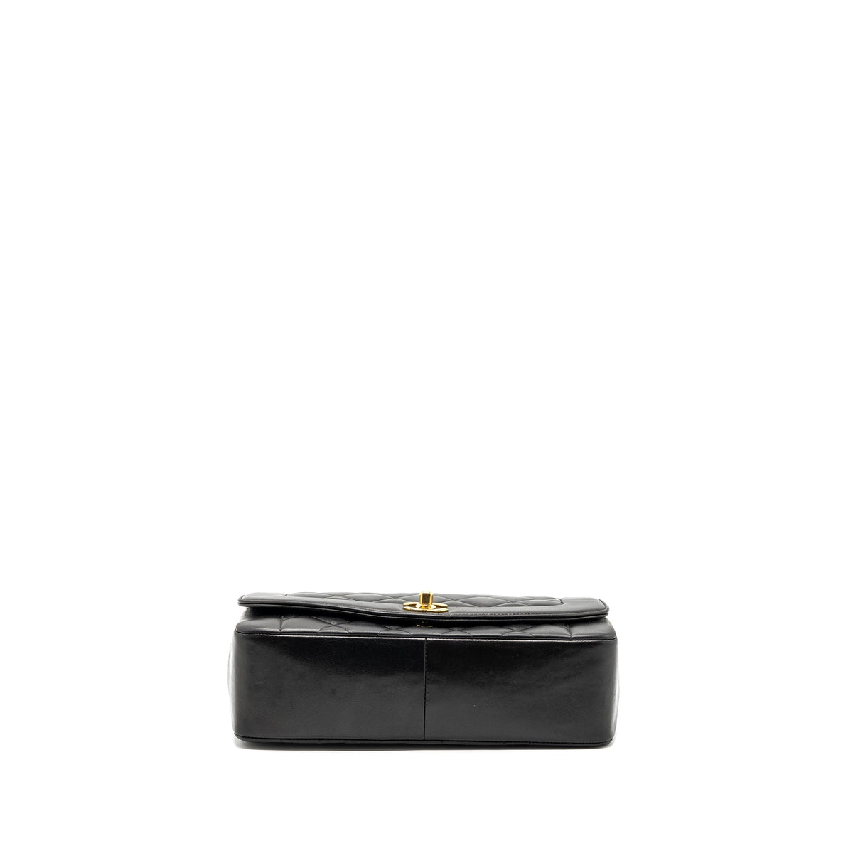 CHANEL VINTAGE DIANA FLAP BAG LAMBSKIN BLACK GHW