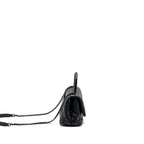 CHANEL SMALL COCO HANDLE CAVIAR BLACK RUTHENIUM HARDWARE