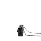 CHANEL MINI RECTANGULAR FLAP BAG LAMBSKIN BLACK SHW (MICROCHIP)