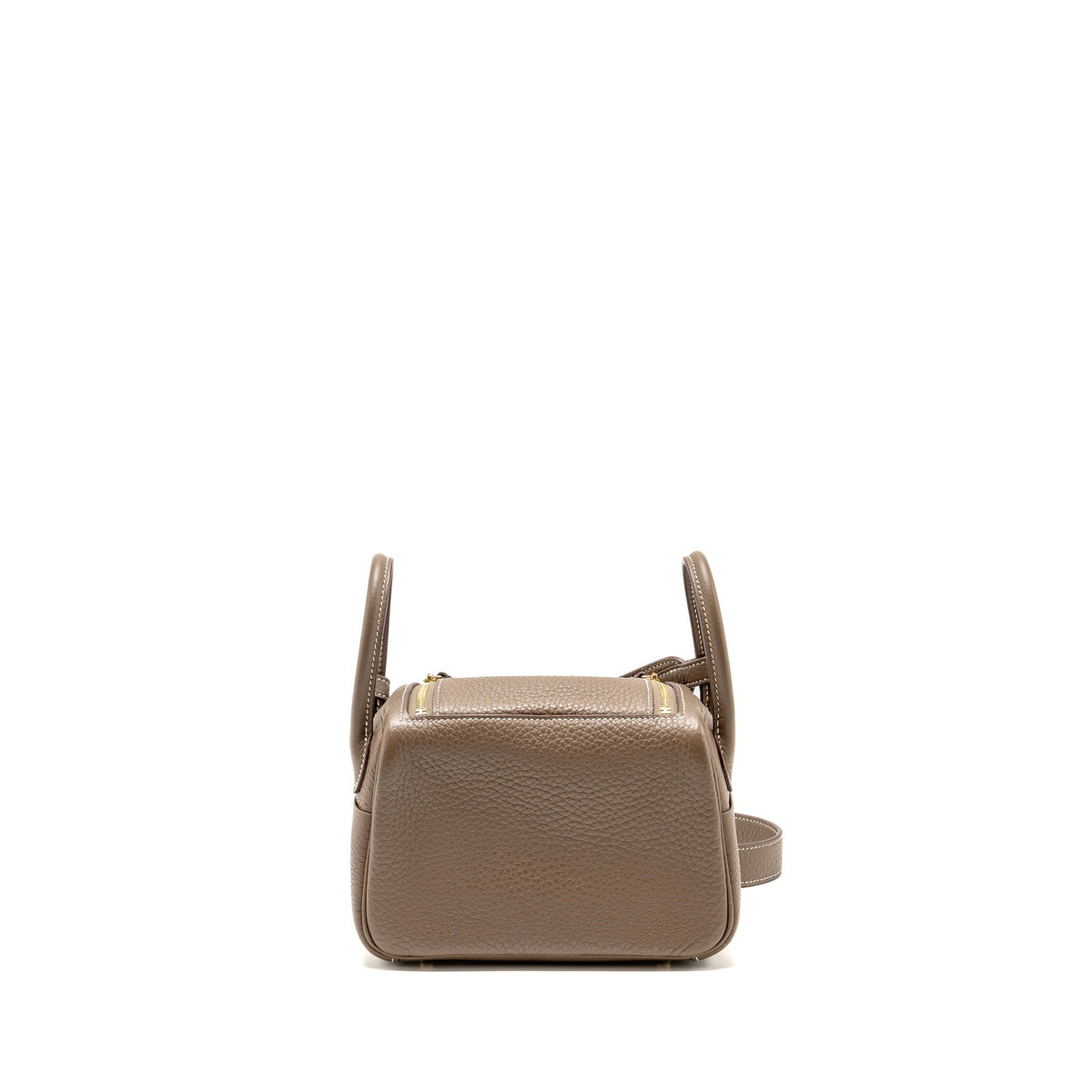 Hermes mini lindy clemence etoupe GHW