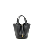 Hermes Picotin 18 Lock Bag Clemence Black GHW