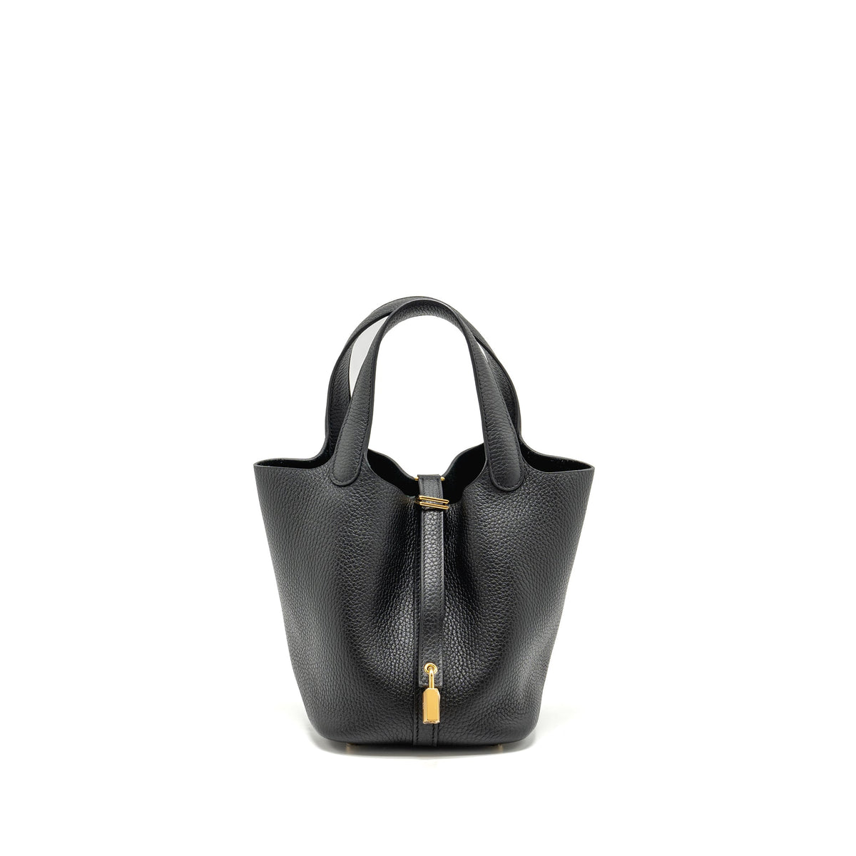 Hermes Picotin 18 Lock Bag Clemence Black GHW