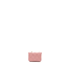 CHANEL MINI FLAP BELT BAG CAVIAR PINK LGHW
