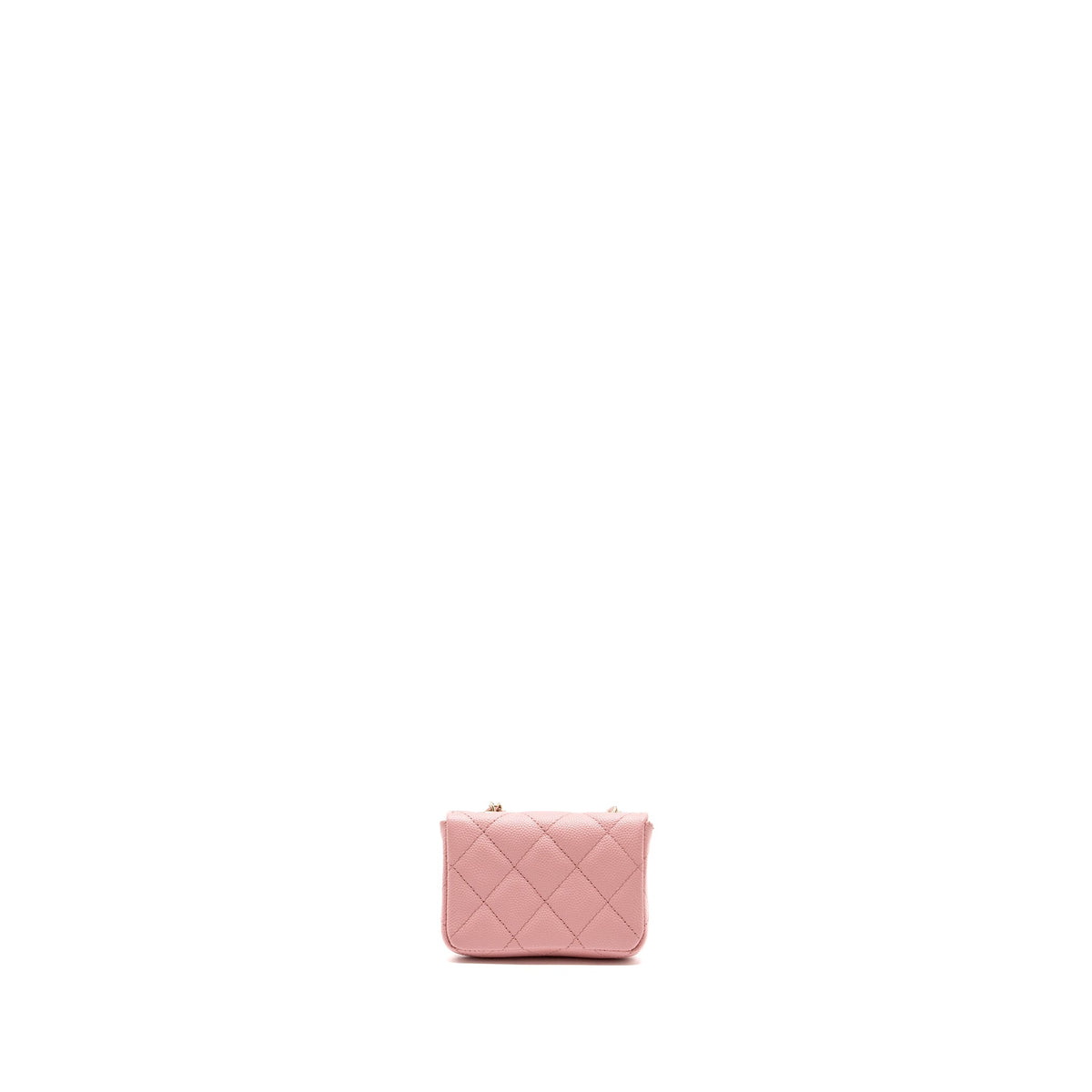 CHANEL MINI FLAP BELT BAG CAVIAR PINK LGHW