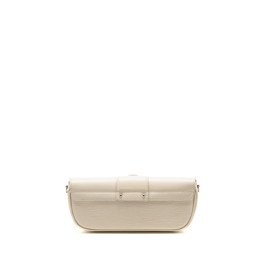 Louis Vuitton Montaigne Pochette EPI Leather Ivory SHW