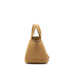 Hermes Picotin 18 Lock Bag Clemence 4B Biscuit SHW