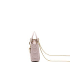 DIOR MINI LADY DIOR BAG LAMBSKIN LIGHT PINK LGHW