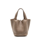 Hermes Picotin 22 Lock Bag Clemence Etoupe SHW